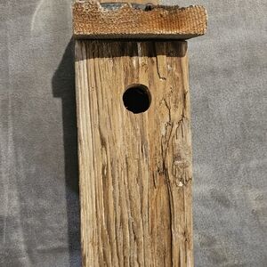Handcrafted Rustic Wooden Birdhouse